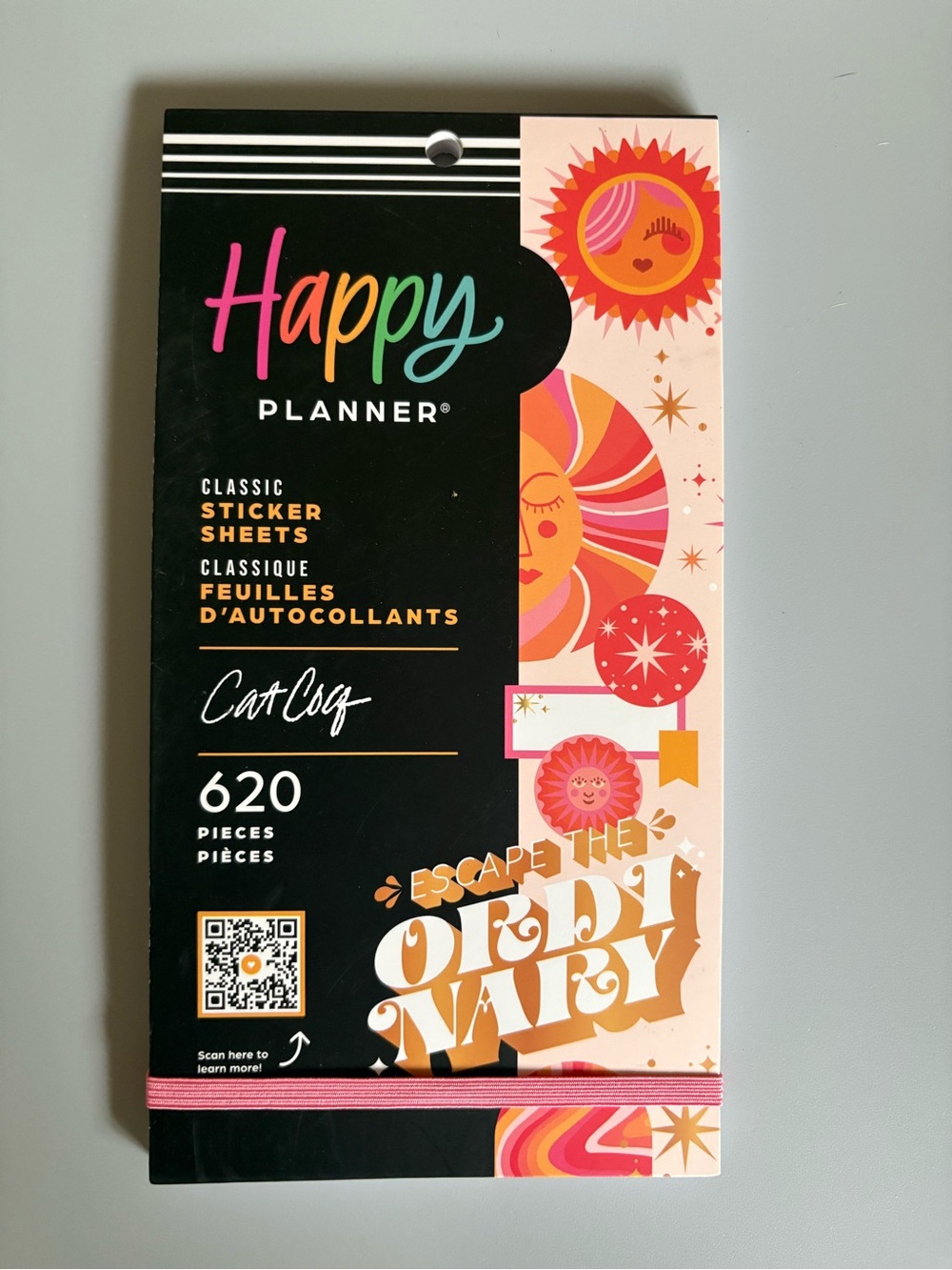 Happy Planner Cat Coq Retro Sunset Sticker Book
